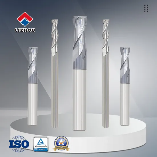 2-Edge Flat End Mill HRC55 Standard Square End Mills for Steel